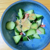 胡瓜と蟹窯のサラダ